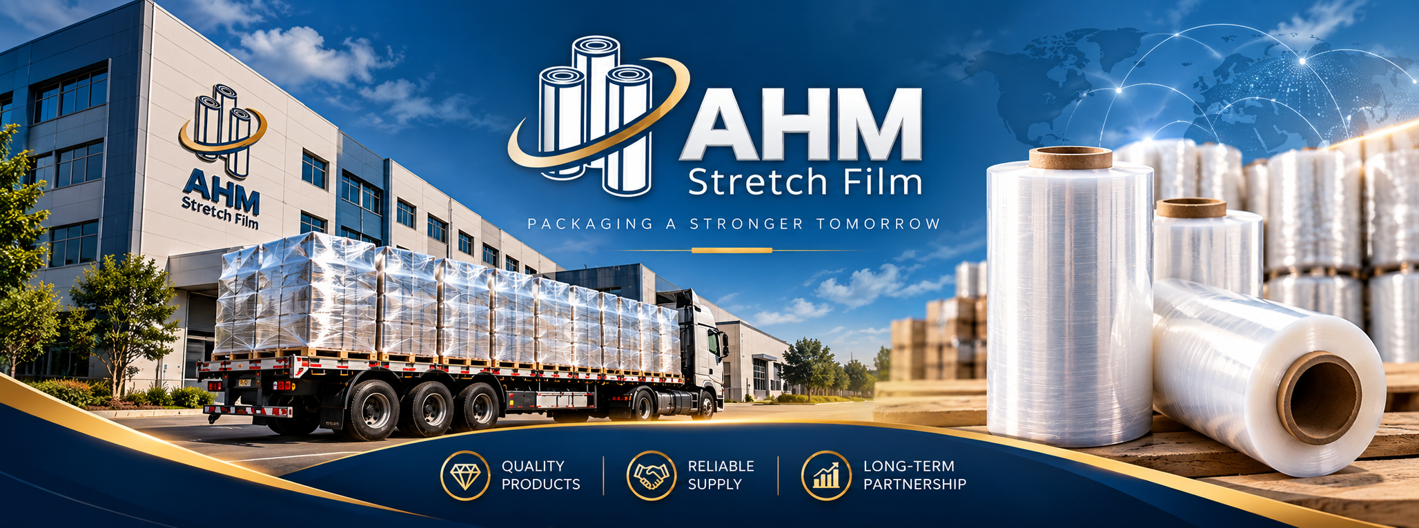 AHM Stretch Film factory building and packaging solutions
