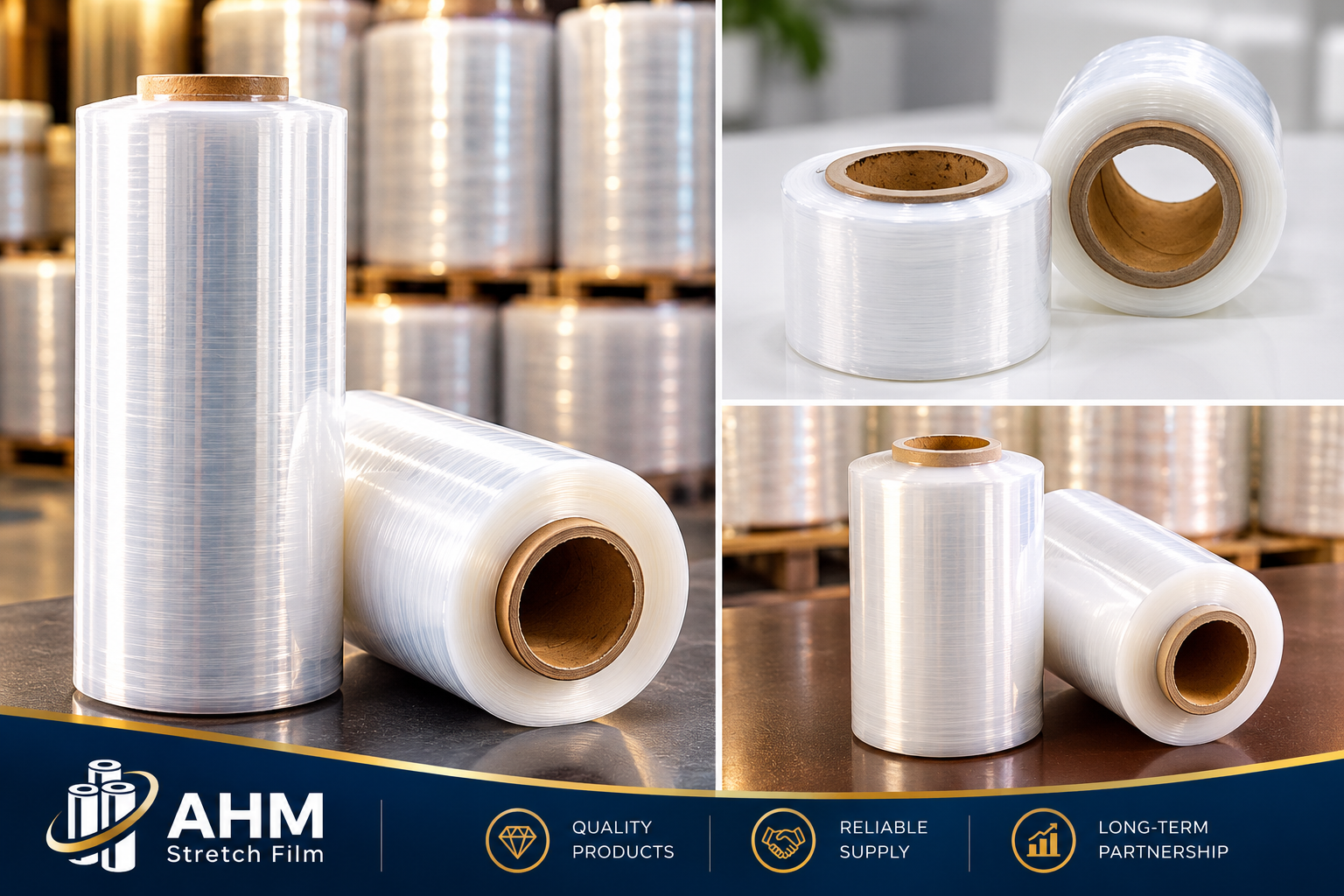 AHM Stretch Film rolls and packaging products